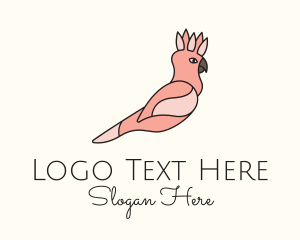 Pet Shop - Galah Cockatoo Bird logo design