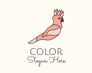 Tropical - Galah Cockatoo Bird logo design