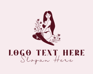 Sexy Adult Entertainer Woman Logo