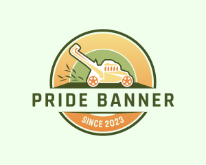 Lawn Mower Gardening logo design