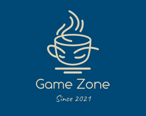 Hot - Hot Coffee Line Art logo design