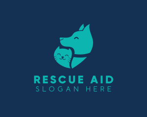 Rescue - Cute Pet Shop logo design