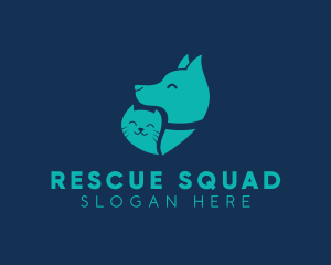 Rescue - Cute Pet Shop logo design