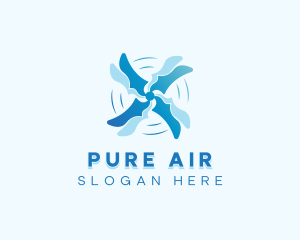 Air Conditioning Ventilation logo design