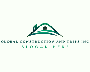 Roofing House Construction Logo