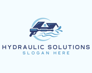 Hydraulic - Pressure Wash Cleaner logo design