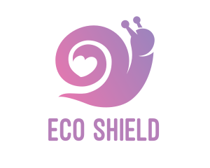 Pesticide - Snail Love Heart logo design