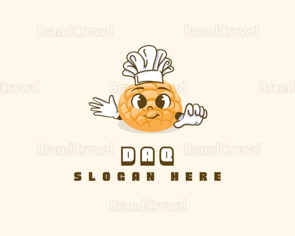 Cute Baker Bread Logo