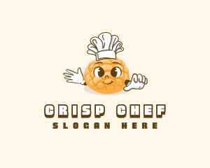 Cute Baker Bread logo design