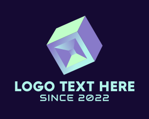 3D Cube Technology  logo design