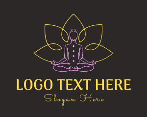 Massage - Yoga Wellness Therapy logo design