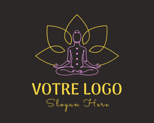 Relaxation - Yoga Wellness Therapy logo design