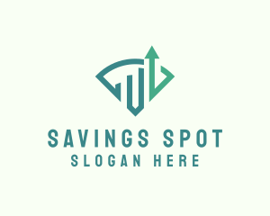 Investment Meter Arrow logo design