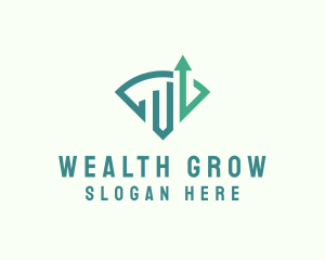 Investment Meter Arrow logo design