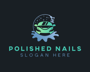 Car Wash Polishing logo design