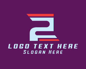 Letter Vw - Cyber Gaming Number 2 logo design