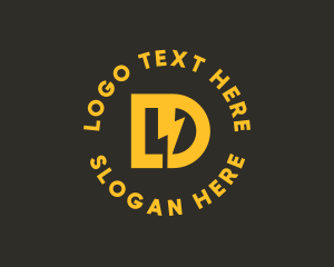 Weather - Energy Letter LD Monogram logo design