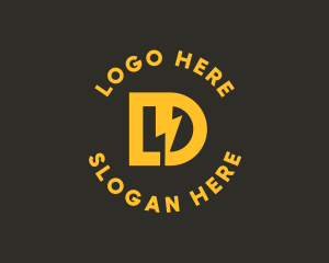 Electronics - Energy Letter LD Monogram logo design
