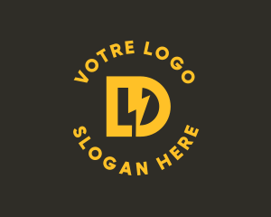 Charging - Energy Letter LD Monogram logo design