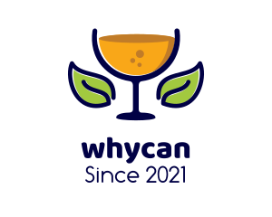 Wine - Organic Fruit Juice logo design