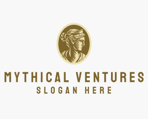 Myth - Ancient Goddess Portrait logo design