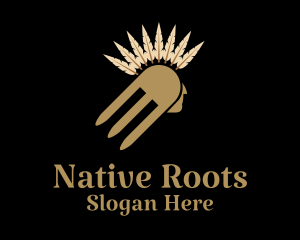 Native - Native American Fork logo design