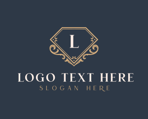 Boutique - Diamond Regal Shield logo design