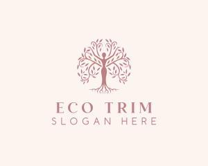 Eco Nature Woman logo design