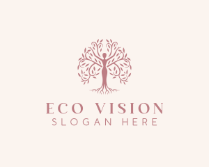 Eco Nature Woman logo design