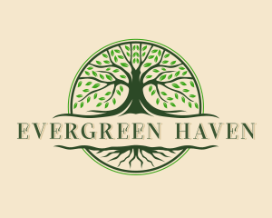 Tree Roots Wellness logo design