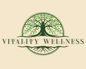 Tree Roots Wellness logo design