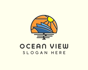 Summer Travel Ship logo design