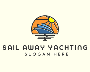 Summer Travel Ship logo design