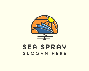 Summer Travel Ship logo design