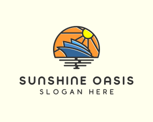 Summer Travel Ship logo design