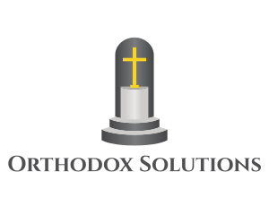 Orthodox - Religion Cross Pedestal logo design