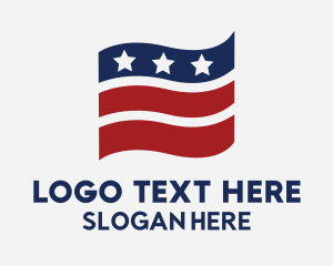 Nationality - Veteran Flag Nationality logo design