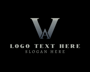 Letter Wa - Premium Metallic  Firm logo design