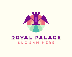 Palace - Kindergarten Castle Playground logo design