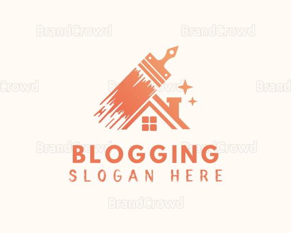 Orange Paintbrush Home Logo