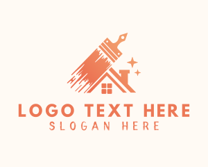 Orange Paintbrush Home Logo