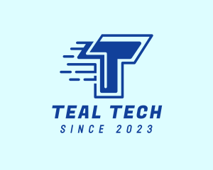 Fast Tech Letter T logo design