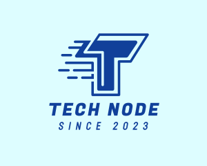 Fast Tech Letter T logo design