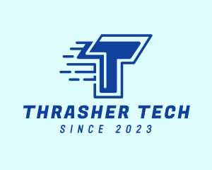 Fast Tech Letter T logo design