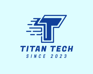 Fast Tech Letter T logo design