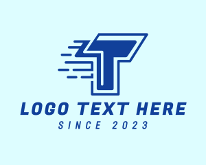 Application - Fast Tech Letter T logo design