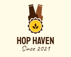 Hop - Beer Cap Bar logo design