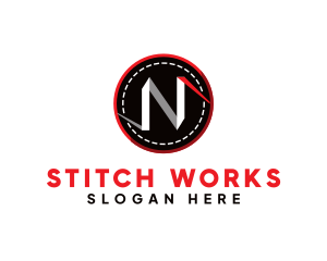 Alterations - Stitches Letter N logo design