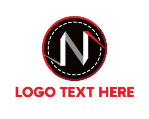 Letter N - Stitches Letter N logo design