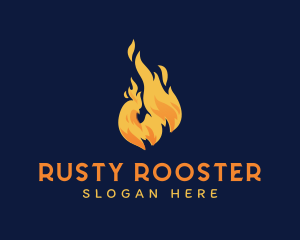 Hot Flame Chicken logo design